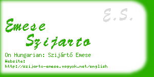 emese szijarto business card